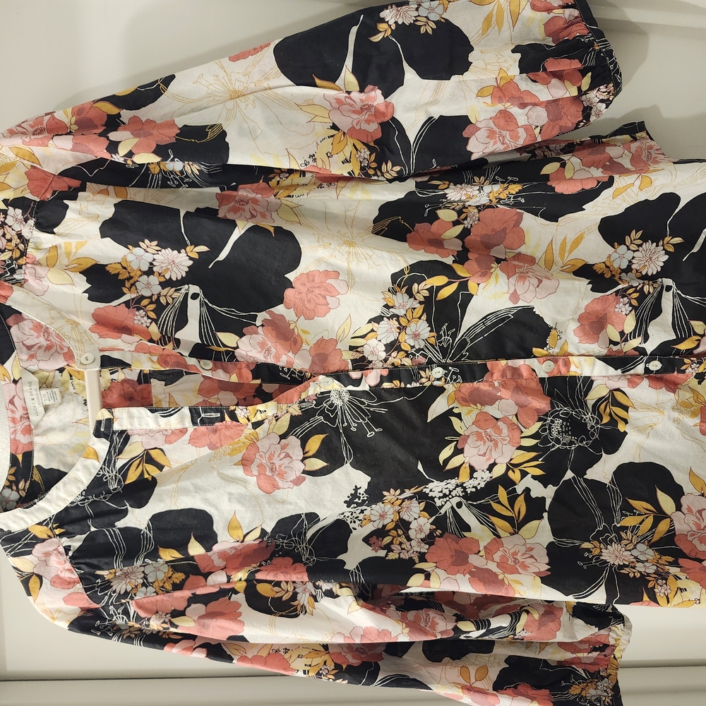 Floral Black and Pink Women's Skirt